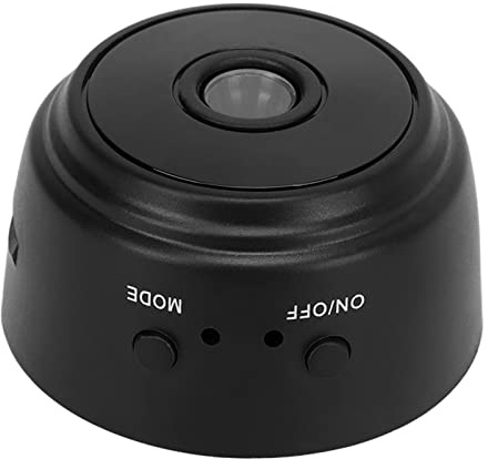 Mini Telecamera Domestica A9 con Cover Posteriore Magnetica, Telecamera di Sicurezza Domestica Vocale a 2 Vie HD 1080p, Telecamera Wireless Impermeabile per Visione Notturna a (Nero)
