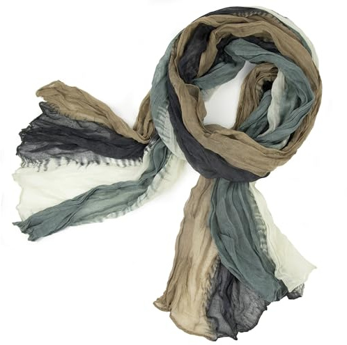 Gloop Damen Schal leichter Loop schal Schlauchschal Tuch mit Farbverlauf | Viele Farben leichte für Frühling, Herbst, Winter, Schal