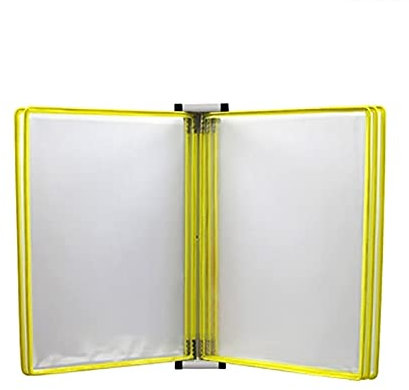 Dokumentenständer, hängender Wandakten-Organizer, Wand-Dokumentenhalter A4, Flip-Chart-Ständer magnetisch, wandmontierter Aktenhalter (Farbe: Rot, Größe: 13 x 9 x 1,57 Zoll) (Farbe: Rot, Größe: 13 x 9
