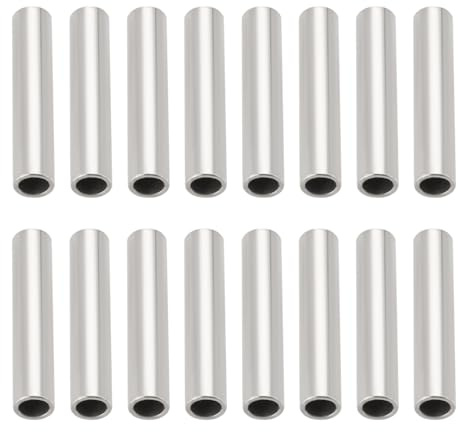 Create idea 500 manicotti a crimpare per lenza da pesca, diametro interno 1,2 mm, lunghezza 8 mm, maniche a crimpare in rame, per esche da mare, barca, piattaforma, pesca