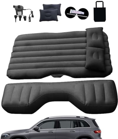 Genérico Colchón para Automóvil Colchón para Acampar - Cama De Aire para Asiento Trasero De Campamento, Colchó Portátil para Viajes En Automóvil, Sofá para Dormir Extendido | Colhón Inflable Creativo