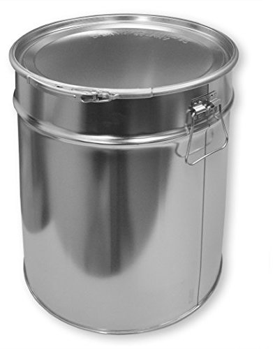 Seau métallique 30 L- Hobbock-couvercle-anneau de cerclage (23013)