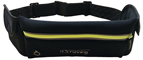 It's running Triple Pocket Belt Laufgürtel Hüfttasche, Black | One Size, IRTRB, Yellow Zip