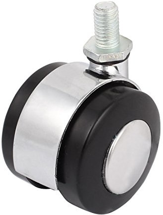 Aexit Office Table Chair Alloy Swivel Twin Wheel Trolley Caster Black 1.6 Dia (56c3d89740b458ef5fdc90cdd4c18e76)