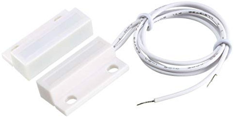 MC-38 Türsensor, kabelgebunden, NC, magnetisch, Reed-Schalter, Weiß