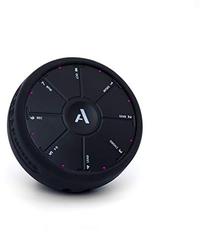 Artiphon Custodia in silicone per Orba Sintetizzatore Looper Controller MIDI Cover protettiva (perfetta vestibilità, flessibile, ritagli per bottoni e connettori, cordino staccabile), Nero