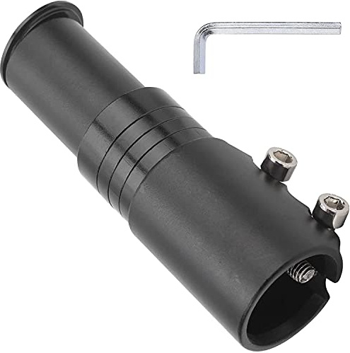 Rehausse Potence VTT Potence de Guidon en Alliage d'aluminium Potence Vélo Fourche Bicyclette Étendre Riser réglable pour 28,6mm Vélo de Route BMX Noir