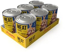 JOSERA Meat Lovers Menu Canard & Potiron (6 x 800 g) | Adulte | Pâtée Premium pour Chiens Adultes | Riche en Viande (65%) | sans blé | Nourriture Humide pour Chien | Pack de 6