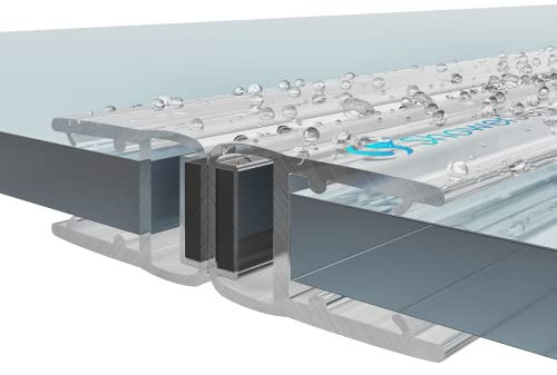 Shower Door Magnetic Seals Pair | 4-6MM or 8MM Glass Options | Magnetic Shower Strips for Quadrant enclosures (Clear and Black, 4-6mm Glass)