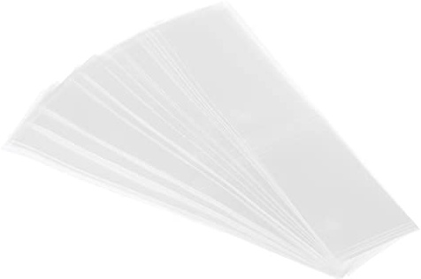 PATIKIL 250Pack Perforierte Folie PVC Schrumpfband für Kappe 2.76 zu 2.91 118x30mm Klar | für Kappe, 118x30mm