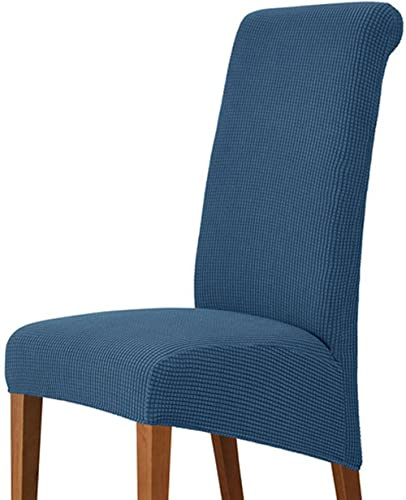 ZZDZW Cubiertas para Sillas Respaldo Alto Fundas de Sillas de Comedor Universales M XL Funda para Sillas Elástica,Funda para Silla de Escritorio Lavables de Oficina Jardin Fiesta