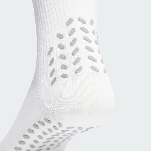 adidas Unisex Football Crew Performance Socks, White/Black, 4.5-6