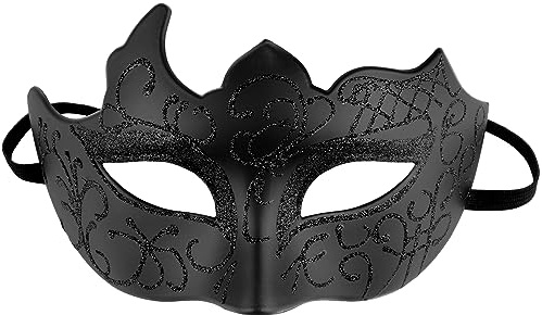 Fowecelt Venezianische Maske Damen Karneval: Maske Maskenball Cosplay Fasching Verkleidung Masquerade Mask Karneval Venedig Kostüm Party für Herren und Damen
