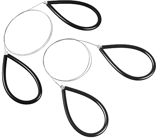 Clay Cutters Wire Steel Wire Clay Cutter Cutting Pottery Tools Cut Off Tools for Clay Artists with Black Handle Pottery Wheel Wire Tools 2 Pcs