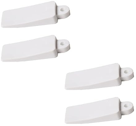 Cuñas de vidrio para tanque de reptiles, bloqueo de tanque de goma blanca suave, para ventana, mesa, muebles, cuñas para puerta corredera, tope de ventana, cuñas de ventana, tope de atasco (4)