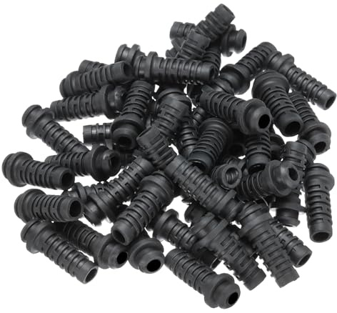 sourcing map 30pcs 6mm Strain Relief Cord Connector Cable Bushing Boot Sleeve for Electric Cable Cord Insulation Protection