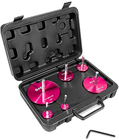 Juego de 6 escariadores de tubería de PVC, kit de escariador de montaje de tubería de plástico de 1 pulgada, 1-1/4 pulgadas, 1-1/2 pulgadas, 2 pulgadas, 3 pulgadas, 4 pulgadas de cabeza de aluminio