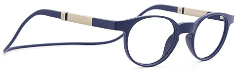 DIDINSKY Magnetische Lesebrille mit flexiblem Nackenband | Uffizi Blau +2