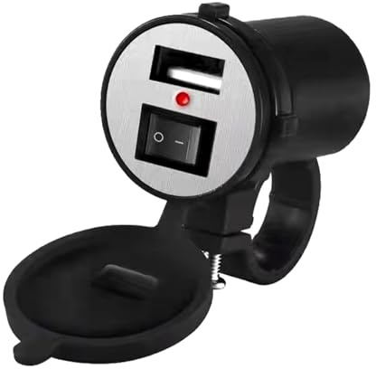 Adaptador de Carga USB de 12 V, Impermeable, Adaptador de Cargador Universal para teléfono, Compatible con Motocicleta, Autocaravana, Coche de Golf