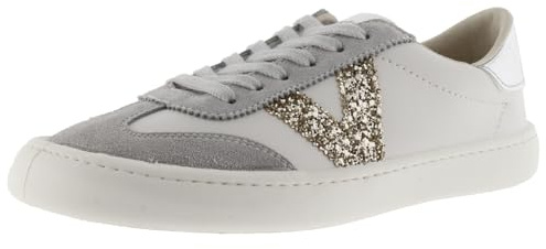 victoria Sneaker Olmo Effetto Pelle Barefoot & Pezzi Fantasia & in Crosta di Pelle A Contrasto 1186101 Gris 40