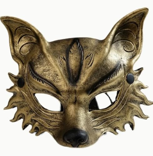 MIMIKRY Fuchs Halbmaske aus EVA-Schaum Maskenball Maske Fuchsmaske Kostüm-Zubehör