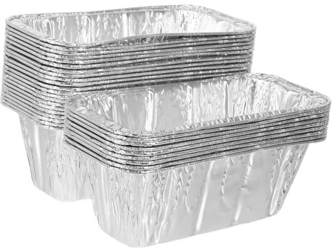 BESTonZON 30pièces Aluminium Foil Grease Drip Pans pour Griddles Accessoires De Barbecue Plateaux De Graisse pour Grills Nettoyage Facile Et Résistants Chaleur