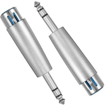 DIYEAH 2 Pièces Adaptateur à XLR Lot de Connecteur Microphone Professionnel pour Amplificateurs et pour Studios Enregistrement et Systèmes Audio