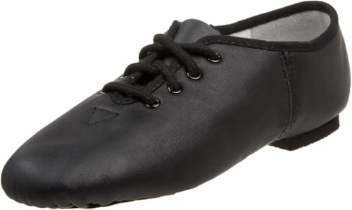 SHADOW DANCE UK - Black Lace-Up Jazz Shoes Girls - Leather Ballet Shoes with Cotton Lining – Split Sole for Dance, Gymnastics & Theatre