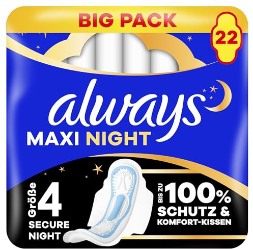 always Maxi Binde - Größe 4 - Night mit Flügeln BigPack 22 Stück