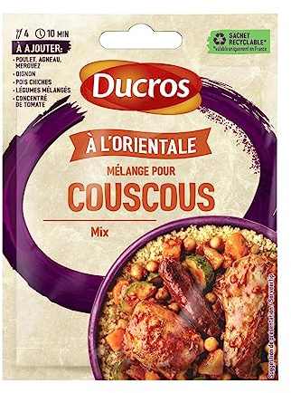 DECRO - Mélange Épicé Pour Couscous, Saveurs Authentiques Et Intenses, Sachet 20 g - Lot De 4