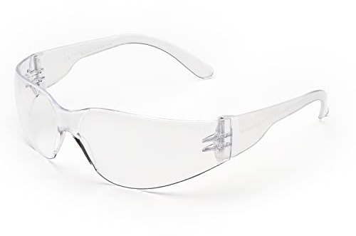 UNIVET | 568H Niños Transparente, Gafas de Trabajo Protectoras, Talla Pequeña, Económicas, Lentes Resistentes a Arañazos, Ideales Para Protección Esencial (EN166, EN170), Transparente