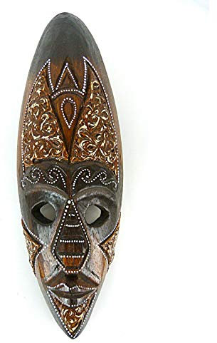Maschera Decorazione Africana in legno 30 cm – Decorazione Etnica Chic