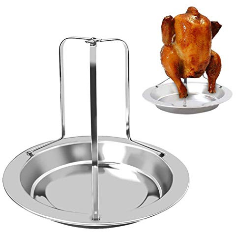 Antcher Hähnchen-Bräter, klappbar, Edelstahl, antihaftbeschichtet, vertikal, für Fleisch, Geflügel, Truthahn, Hähnchenhalter, Bierdose für Ofen oder Grill
