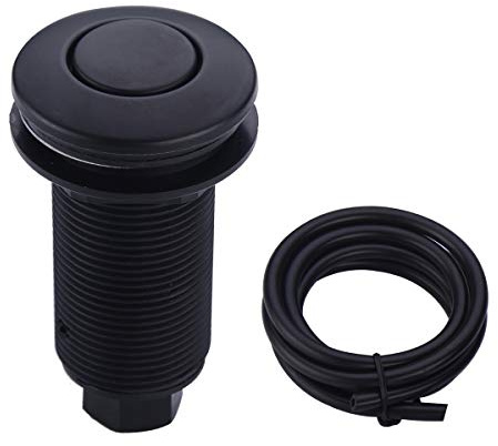 SINKINGDOM Air Activated Switch Button for Sink Garbage Disposal Part, Matte Black