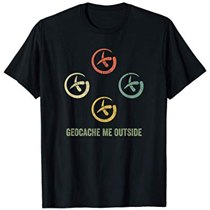 Funny Geocaching T Shirt Gift Gear Vintage Retro Geocache T-Shirt