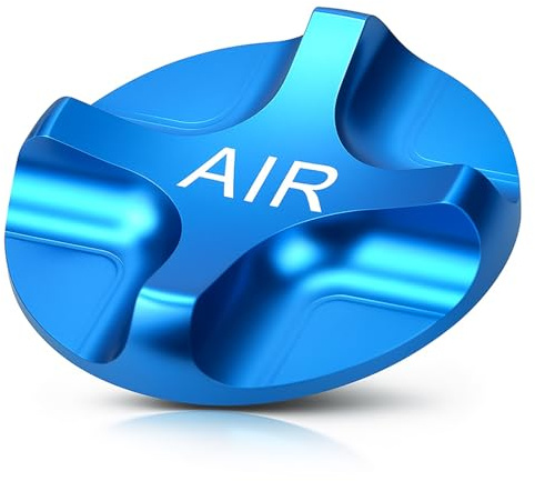 Ventilkappe Aluminium 2.5cm blau für Federgabel Frontgabel , Staubschutz Luftventil Fahrrad Zubehör Ersatzteil