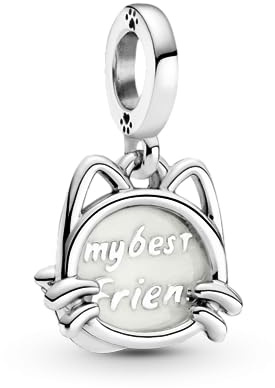 PANDORA Meine Katze Charm-Anhänger Silber, aus Sterlingsilber, Kollektion Passions, 799329C01