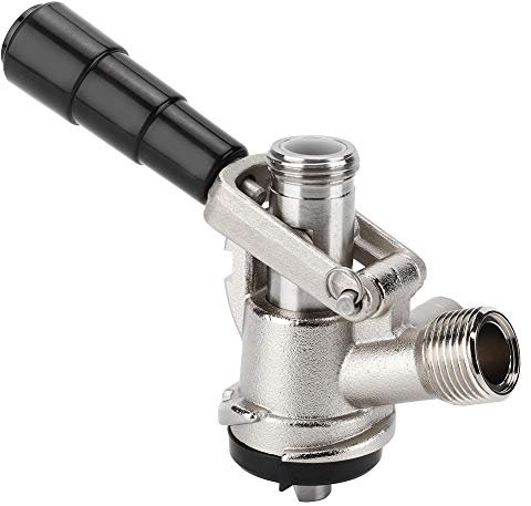 Accoppiatore per Fusti, Erogatore per Fusti Tipo S, Connettore per Fusti di Birra per Tubi per la Produzione di Gas della Linea di Birra alla Spina G5/8 con Rondella di Tenuta della Valvola di Ritegno