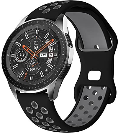 Syxinn Compatible with Samsung Galaxy Watch 46mm Strap/Galaxy Watch 3 45mm/Gear S3 Frontier/Classic Straps 22mm Silicon Watch Bands Wristband Bracelet for Huawei GT 2 46mm/GT 2 Pro/GT 2e