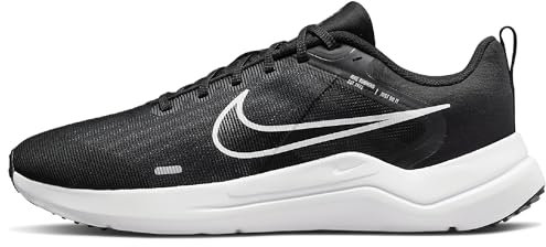 Nike Herren Downshifter 12 Laufschuh, Black/White-Dk Smoke Grey-Pure Platinum, 47 EU