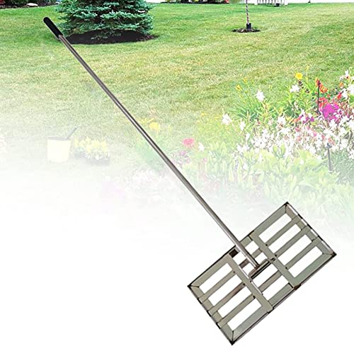 ATRNA Golf Grass Rasenrakel, Levelawn Werkzeug Stangenlänge Rasen Push-Levelawn Werkzeug Garden Grass Levelawn Rasenrakel Garten-Silver