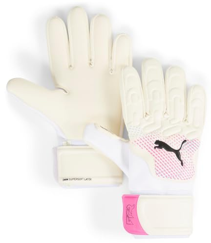 PUMA Future Match NC, Unisex-Erwachsene Torwarthandschuhe, PUMA White-Poison Pink-PUMA Black, 11-041926