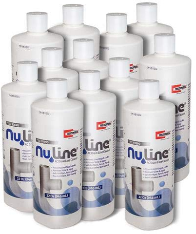 Case of (12) NuLine HVAC Condensate Drain Nu-Line Cleaner, 32 Ounce