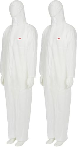 3M 4500WS Coverall, White, Unisex Adults Coverall