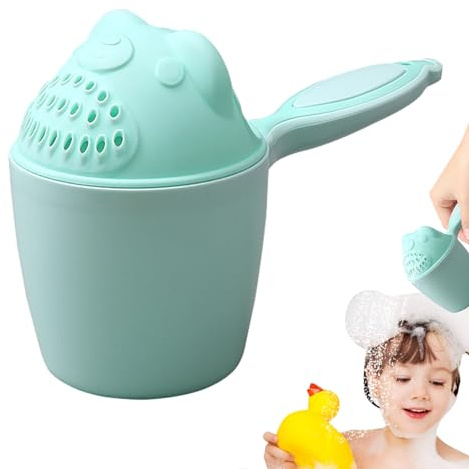 tongfeng Baby-Badebecher, Spülbecher für Kinder | Bär-Shampoo-Becher, Cartoon-Baby-Spülbecher,Wiederverwendbarer Augenschutz-Babyhaarwaschbecher mit Griff zum Waschen von Babys, Jungen und Mädchen