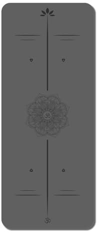 HUHJYUGE PU Natur Kautschuk rutschfest Yogamatte, Yogamatten für Frauen, Pilates Matte Dicker, Trainingsmatte für Fitness Sportmatte, für Gymnastik Workout (4 183x68x0.5cm)