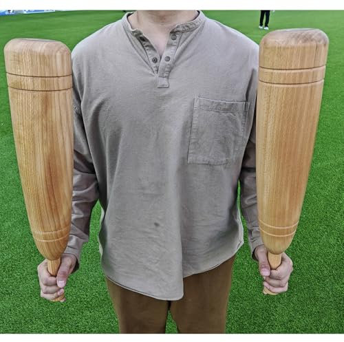 LXLZYXSF Clubbell Legno Club Indiani Attrezzatura per Esercizi per Le Spalle, Barre per L'allenamento della Forza Allenamento per Tutto Il Corpo Clubbells, Una Coppia di Club