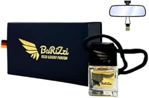 BaRiZzi Duftanhänger | Neuwagenduft | Duftbaum Auto Aufhänger Diffusor | Starke Duft Autoparfum | Autoparfum (Schwarz, Neuwagenduft)
