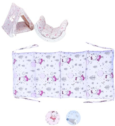 Lululearn® Cojín para arco de escalada [suave y cómodo] – Cojín acolchado para arco de juego Montessori y estructura de escalada – Diseño apto para niños (rosa)