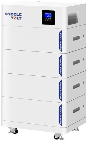 Batterie Lithium 48V 400Ah Tout-en-Un De 20 kWh LiFePO4, Système De Stockage avec Onduleur Intégré De 5 KW, Installation Facile, pour Stockage Photovoltaïque, Batteries Hors Réseau, Systèmes Solaires